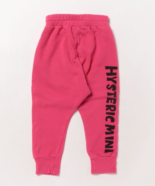 HYSTERIC MINI（ヒステリックミニ）の「PUFF MINI 裏毛 10分丈スウェットパンツ（その他パンツ・キッズ・ブラック/ライトピンク/ライトグレー・80/90）」の4枚目の写真