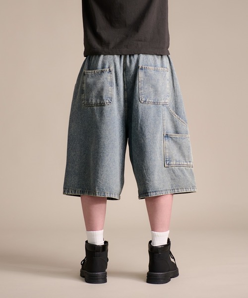 CALIFORNIA OUTFITTERS(カリフォルニア アウトフィッターズ)の「7A5 ワイドデニム ハーフパンツ 853(デニムパンツ・メンズ・ライトブルー/ブルー/ブルー系その他・M/L)」の4枚目の写真