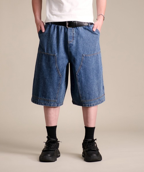 CALIFORNIA OUTFITTERS(カリフォルニア アウトフィッターズ)の「7A5 ワイドデニム ハーフパンツ 853(デニムパンツ・メンズ・ライトブルー/ブルー/ブルー系その他・M/L)」の9枚目の写真