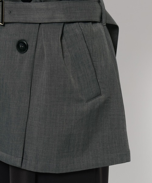 HARE（ハレ）の「ソデ2WAYトレンチジャケット(HARE)（トレンチコート・レディース・グレー/ブラック・FREE）」の16枚目の写真