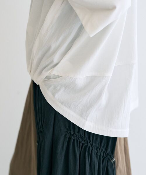 Editt by YECCA VECCA(エディットバイイェッカヴェッカ)の「素材MIXカットプルオーバー(Tシャツ/カットソー・レディース・ホワイト/グレー/ブラック・FREE)」の14枚目の写真