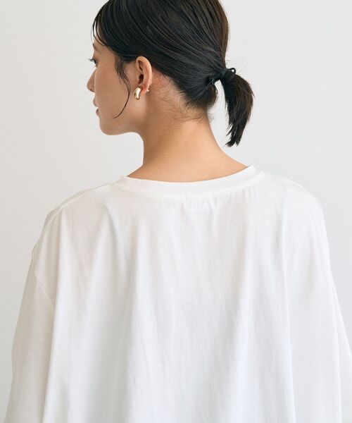 Editt by YECCA VECCA(エディットバイイェッカヴェッカ)の「素材MIXカットプルオーバー(Tシャツ/カットソー・レディース・ホワイト/グレー/ブラック・FREE)」の17枚目の写真