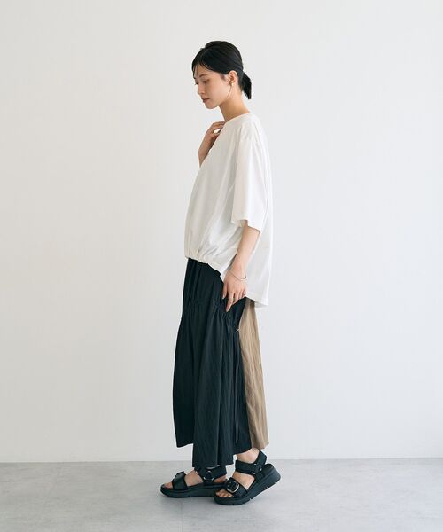 Editt by YECCA VECCA(エディットバイイェッカヴェッカ)の「素材MIXカットプルオーバー(Tシャツ/カットソー・レディース・ホワイト/グレー/ブラック・FREE)」の20枚目の写真