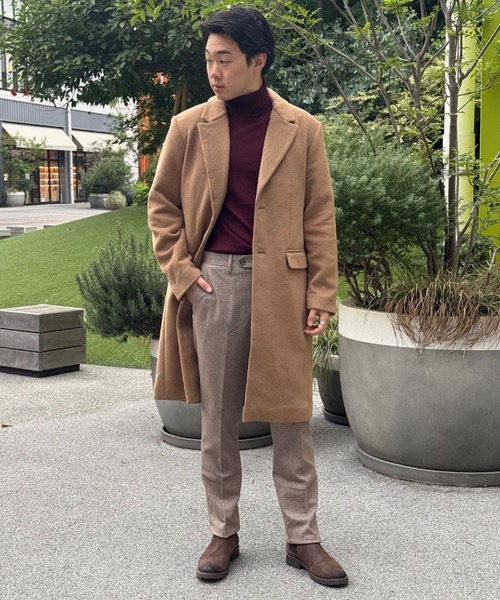 BANANA REPUBLIC FACTORY STORE(バナナリパブリック ファクトリーストア)の「BANANA REPUBLIC FACTORY STORE ウールトップコート(チェスターコート・メンズ・グレー/キャメル・S/M/L/XL)」の6枚目の写真