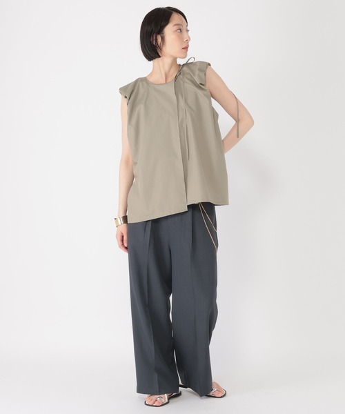 studio CLIP(スタディオクリップ)の「【daily CLIP】肩リボンブラウス(シャツ/ブラウス・レディース・ブラック/カーキ・FREE)」の15枚目の写真