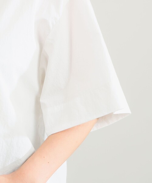 Demi-Luxe BEAMS（デミルクス ビームス）の「【1/9再値下げ】AK+1 / ハーフスリーブ コットン シャツ（シャツ/ブラウス・レディース・サックスブルー/ホワイト・ONE SIZE）」の22枚目の写真