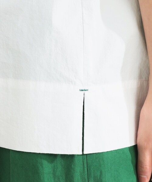 Demi-Luxe BEAMS（デミルクス ビームス）の「【1/9再値下げ】AK+1 / ハーフスリーブ コットン シャツ（シャツ/ブラウス・レディース・サックスブルー/ホワイト・ONE SIZE）」の21枚目の写真