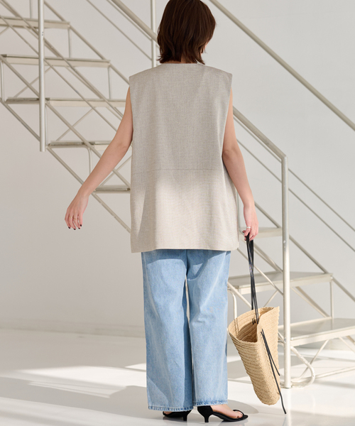 JOURNAL STANDARD relume(ジャーナルスタンダード レリューム)の「《再入荷!》【自宅ケア可能】ON/OFF問わず活躍。ノーカラージレ(その他アウター・レディース・ブラック/ベージュ・FREE)」の18枚目の写真