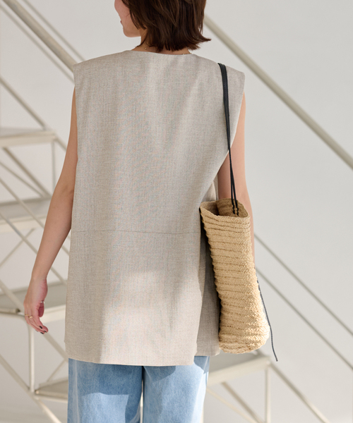 JOURNAL STANDARD relume(ジャーナルスタンダード レリューム)の「《再入荷!》【自宅ケア可能】ON/OFF問わず活躍。ノーカラージレ(その他アウター・レディース・ブラック/ベージュ・FREE)」の22枚目の写真