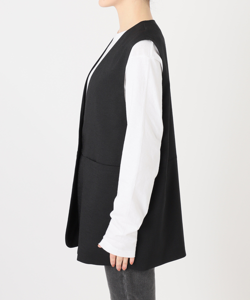 JOURNAL STANDARD relume(ジャーナルスタンダード レリューム)の「《再入荷!》【自宅ケア可能】ON/OFF問わず活躍。ノーカラージレ(その他アウター・レディース・ブラック/ベージュ・FREE)」の12枚目の写真