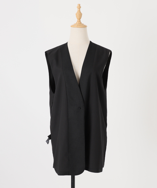 JOURNAL STANDARD relume(ジャーナルスタンダード レリューム)の「《再入荷!》【自宅ケア可能】ON/OFF問わず活躍。ノーカラージレ(その他アウター・レディース・ブラック/ベージュ・FREE)」の7枚目の写真