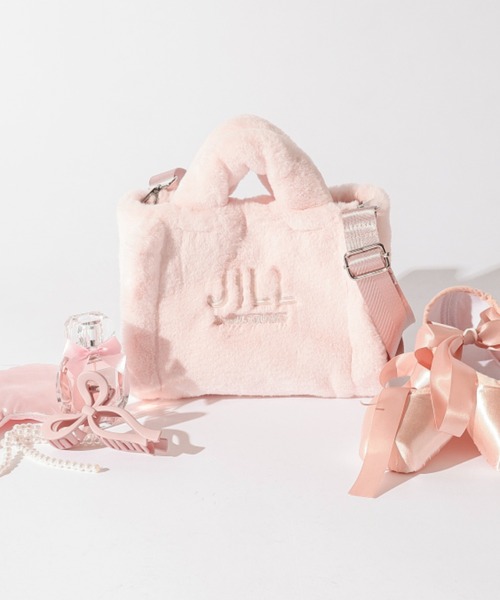 JILL by JILL STUART（ジルバイジルスチュアート）の「◇フラッフィートート’25（トートバッグ・レディース・ブルー/ホワイト/グリーン/ピンク/ベージュ・FREE）」の5枚目の写真
