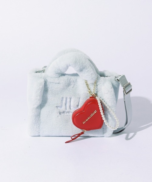 JILL by JILL STUART（ジルバイジルスチュアート）の「◇フラッフィートート’25（トートバッグ・レディース・ブルー/ホワイト/グリーン/ピンク/ベージュ・FREE）」の4枚目の写真