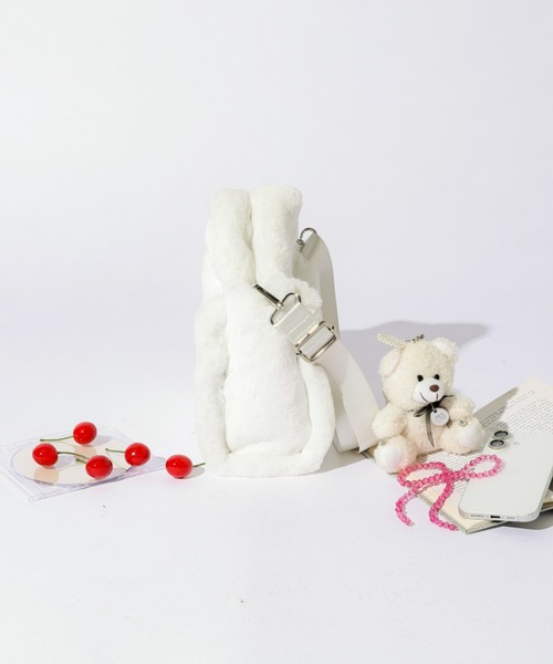 JILL by JILL STUART（ジルバイジルスチュアート）の「◇フラッフィートート’25（トートバッグ・レディース・ブルー/ホワイト/グリーン/ピンク/ベージュ・FREE）」の17枚目の写真