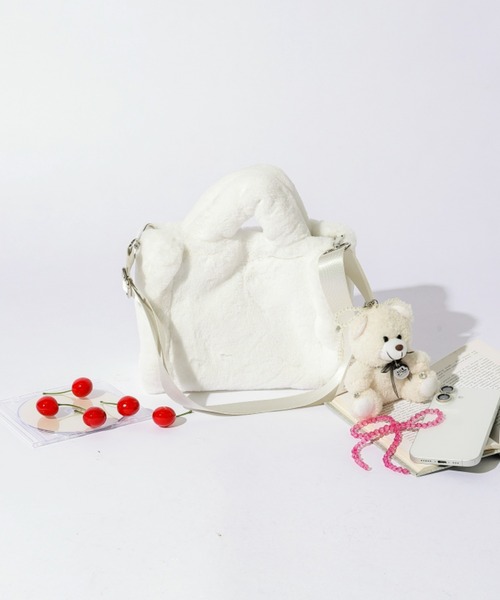 JILL by JILL STUART（ジルバイジルスチュアート）の「◇フラッフィートート’25（トートバッグ・レディース・ブルー/ホワイト/グリーン/ピンク/ベージュ・FREE）」の16枚目の写真