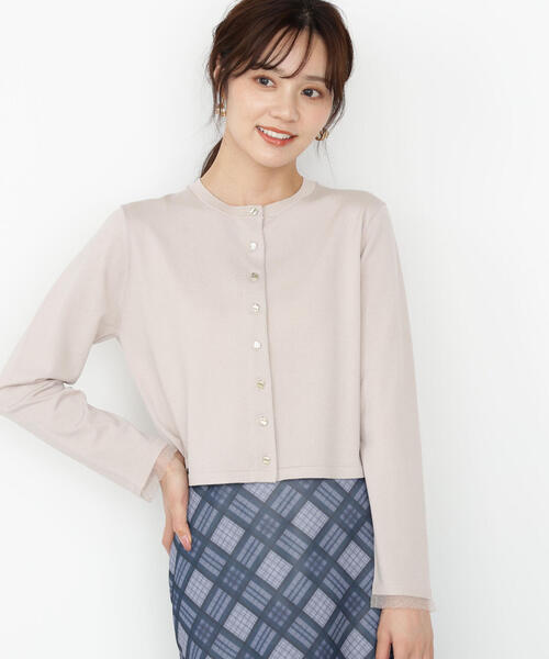 PROPORTION BODY DRESSING（プロポーションボディドレッシング）の「＜ハンドウォッシャブル＞ゴールド釦カーディガン / 1215274800（カーディガン/ボレロ・レディース・ブラック/ボルドー/ブラウン/グレー・FREE）」の2枚目の写真
