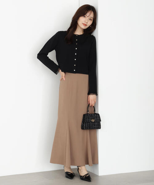 PROPORTION BODY DRESSING（プロポーションボディドレッシング）の「＜ハンドウォッシャブル＞ゴールド釦カーディガン / 1215274800（カーディガン/ボレロ・レディース・ブラック/ボルドー/ブラウン/グレー・FREE）」の9枚目の写真