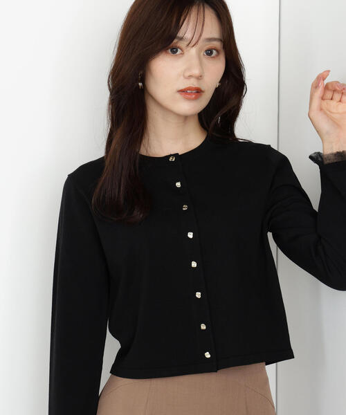 PROPORTION BODY DRESSING（プロポーションボディドレッシング）の「＜ハンドウォッシャブル＞ゴールド釦カーディガン / 1215274800（カーディガン/ボレロ・レディース・ブラック/ボルドー/ブラウン/グレー・FREE）」の11枚目の写真