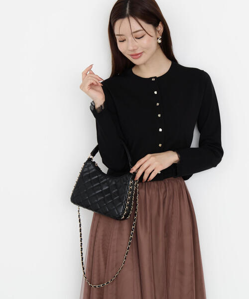 PROPORTION BODY DRESSING（プロポーションボディドレッシング）の「＜ハンドウォッシャブル＞ゴールド釦カーディガン / 1215274800（カーディガン/ボレロ・レディース・ブラック/ボルドー/ブラウン/グレー・FREE）」の12枚目の写真