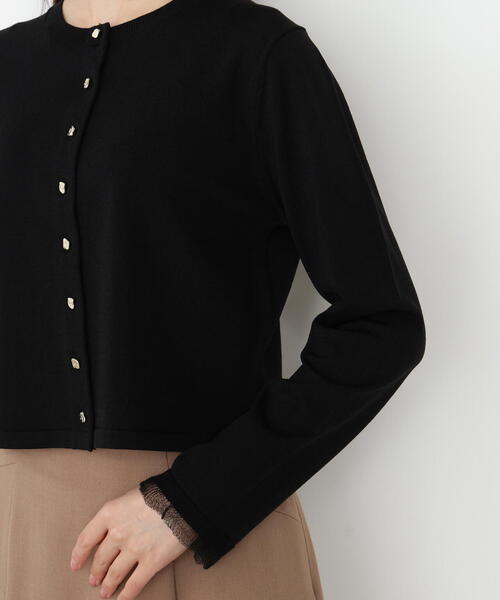 PROPORTION BODY DRESSING（プロポーションボディドレッシング）の「＜ハンドウォッシャブル＞ゴールド釦カーディガン / 1215274800（カーディガン/ボレロ・レディース・ブラック/ボルドー/ブラウン/グレー・FREE）」の22枚目の写真