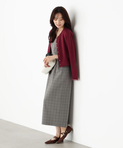 PROPORTION BODY DRESSING（プロポーションボディドレッシング）の「＜ハンドウォッシャブル＞ゴールド釦カーディガン / 1215274800（カーディガン/ボレロ・レディース・ブラック/ボルドー/ブラウン/グレー・FREE）」の5枚目の写真