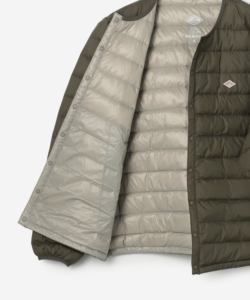 DANTON クルーネックインナーダウンジャケット 34 OYSTER ダントン DANTON/クルーネック インナーダウンジャケット/DT