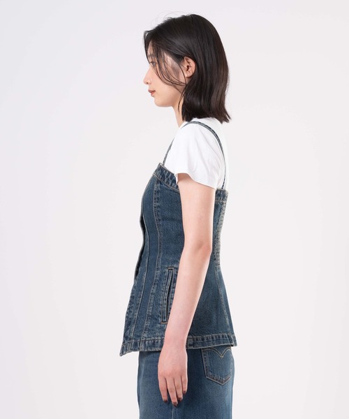 Levi's（リーバイス）の「Levi's/リーバイス テーラード ビスチェ（ベスト・レディース・インディゴブルー・M/S/XS）」の2枚目の写真