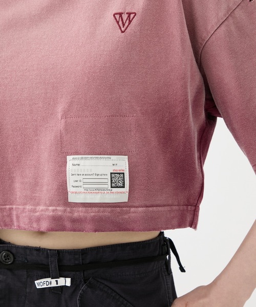 MIHARA YASUHIRO/ミハラヤスヒロ】SUN FADED CROPPED TEE/サン