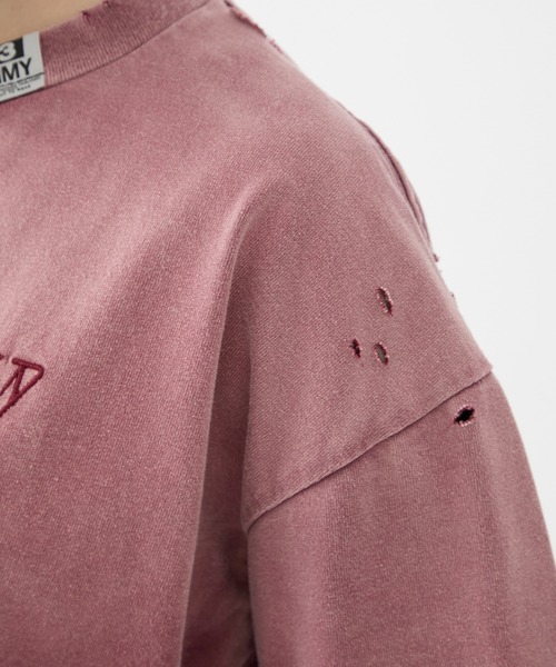 MIHARA YASUHIRO/ミハラヤスヒロ】SUN FADED CROPPED TEE/サン