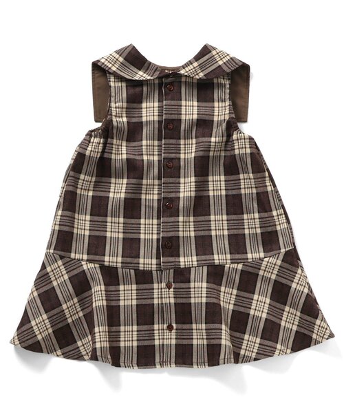 Seraph（セラフ）の「【ジュニア対応】3wayリボンジャンスカ（ジャンパースカート・キッズ・ブラウン/その他3/パープル・80/90/100/110/120/130/140）」の5枚目の写真