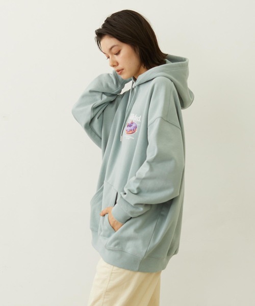 MILKFED.(ミルクフェド)の「DONUTS LOGO SWEAT HOODIE(パーカー・レディース・オフホワイト/ライトブルー/ブラック・M/L)」の20枚目の写真