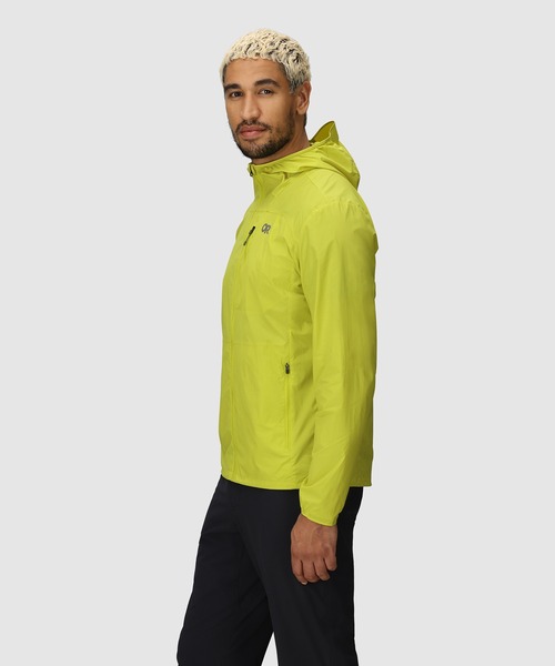 OUTDOOR RESEARCH(アウトドアリサーチ)の「OUTDOOR RESEARCH/アウトドアリサーチ Shadow Wind Hoodie/シャドーウィンドフーディー(ナイロンジャケット・メンズ・イエロー・MEDIUM/LARGE)」の4枚目の写真