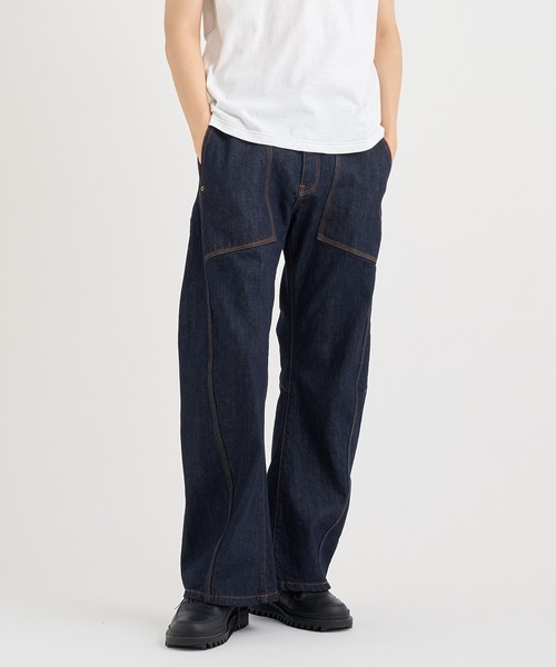 美品 コッキ khoki 19AW ラップデニムパンツ サイズM ワイド 美品 コッキ khoki 19AW ラップデニムパンツ サイズM ワイド