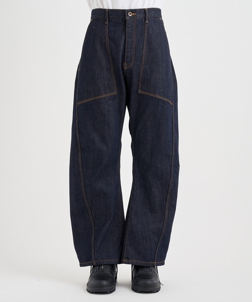 KHOKI / コッキ】3D cutting denim pants（デニムパンツ