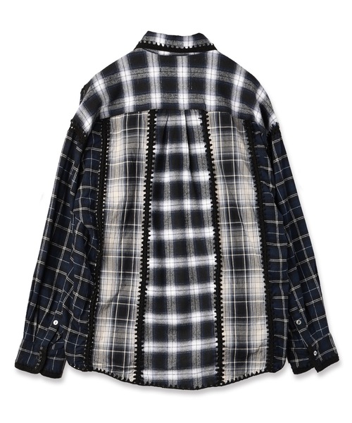 amok(アモク)の「HAND KNITTING SHIRT(シャツ/ブラウス・メンズ・ベージュ/ネイビー・S/M/L)」の8枚目の写真