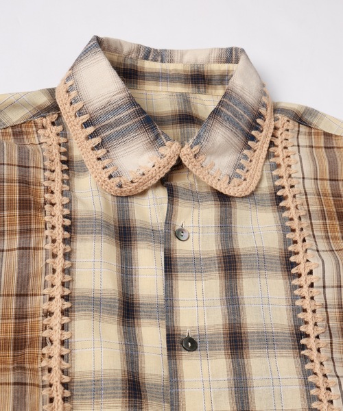 amok(アモク)の「HAND KNITTING SHIRT(シャツ/ブラウス・メンズ・ベージュ/ネイビー・S/M/L)」の12枚目の写真