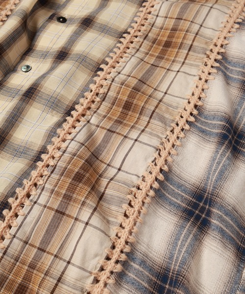 amok(アモク)の「HAND KNITTING SHIRT(シャツ/ブラウス・メンズ・ベージュ/ネイビー・S/M/L)」の14枚目の写真
