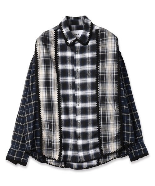 amok(アモク)の「HAND KNITTING SHIRT(シャツ/ブラウス・メンズ・ベージュ/ネイビー・S/M/L)」の3枚目の写真