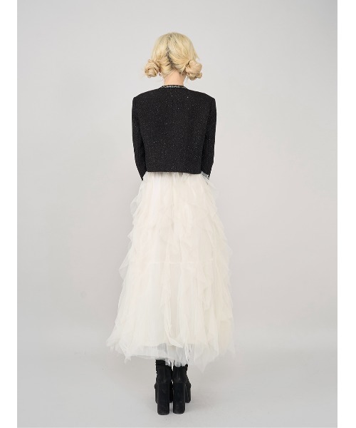 Darich（ダーリッチ）の「スパンコールツイードジャケット（その他アウター・レディース・ネイビー/アイボリー/ブラック・FREE）」の14枚目の写真