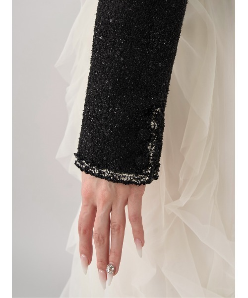 スパンコールツイードジャケット（その他アウター）｜Darich