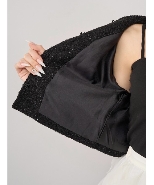 スパンコールツイードジャケット（その他アウター）｜Darich