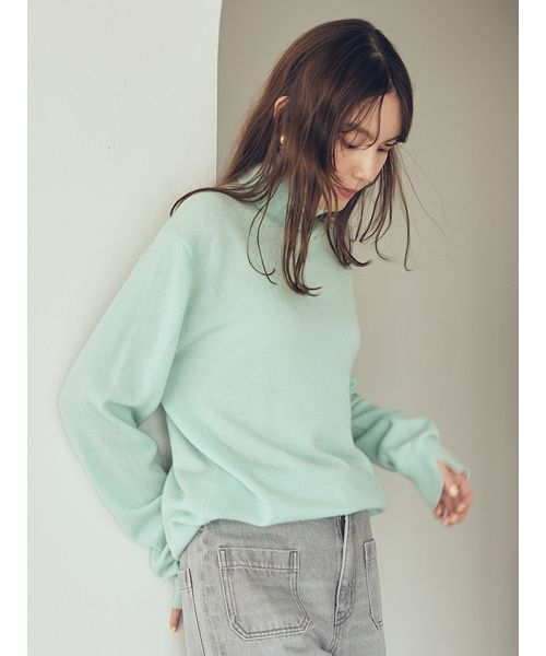 セール】ウール100％ベーシックタートルネックニット（ニット/セーター