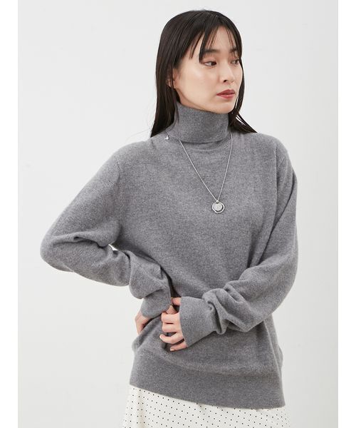 セール】ウール100％ベーシックタートルネックニット（ニット/セーター
