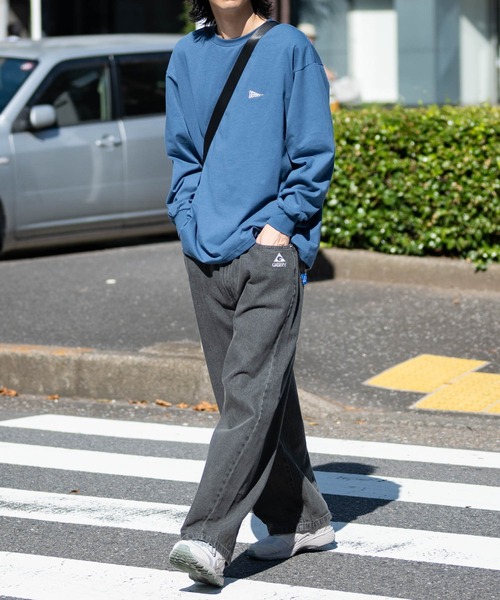 GERRY(ジェリー)の「【ag】〔GERRY/ジェリー〕 ワンポイントロゴ刺繍 バックロゴ/イラストプリント ロンT(Tシャツ/カットソー・メンズ・ブラック系1/ライトグレー系2/ブラック系2/ライトグレー系1/ホワイト系1/ホワイト系2/ブラウン系1/ブラック系3/ライトグレー系3/ホワイト系3・MEDIUM/LARGE)」の14枚目の写真