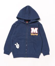 Disney（ディズニー）の「親子お揃い ディズニー サガラワッペン ジップパーカー 0904K（パーカー・キッズ）」