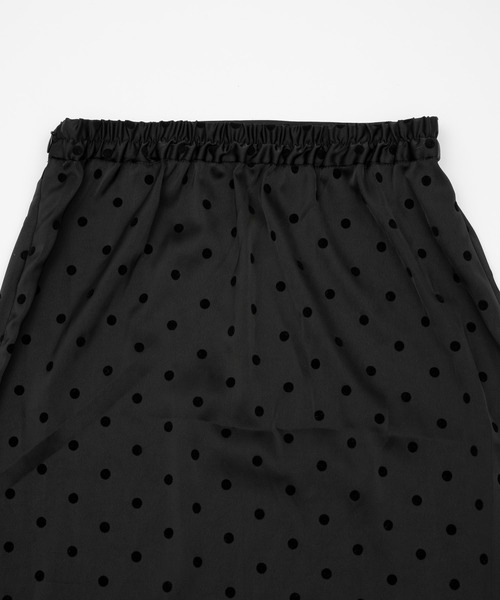polka dot frill midi skirt / ドットフリルスカート（スカート