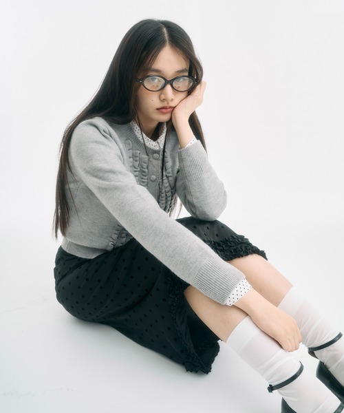 FEKETE（フェケテ）の「polka dot frill midi skirt / ドットフリルスカート（スカート・レディース・アイボリー/ブラック・FREE）」の17枚目の写真