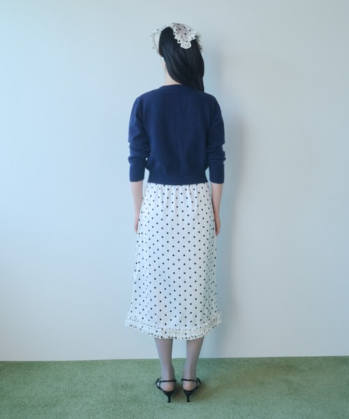 FEKETE（フェケテ）の「polka dot frill midi skirt / ドットフリルスカート（スカート・レディース・アイボリー/ブラック・FREE）」の10枚目の写真