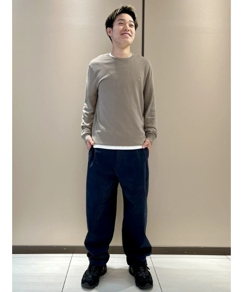 GAP（ギャップ）の「ブラナンベア刺繍 コットン クルーネックセーター（ニット/セーター・メンズ・ベージュ/グリーン/ブラウン/ブラック・XS/S/M/L/XL）」の9枚目の写真