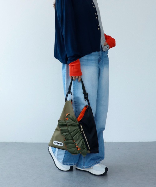 OUTDOOR RISLEY フリルメッシュトートバッグ Cepica トートバッグ 「RISLEY×OUTDOOR PRODUCTS 」miniバイ